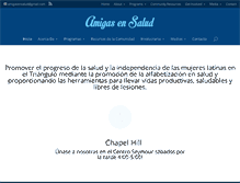 Tablet Screenshot of amigasensalud.org